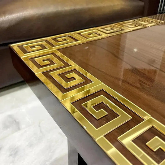 Golden Acrylic 3D Mirror Wall Stickers Nexus Goods