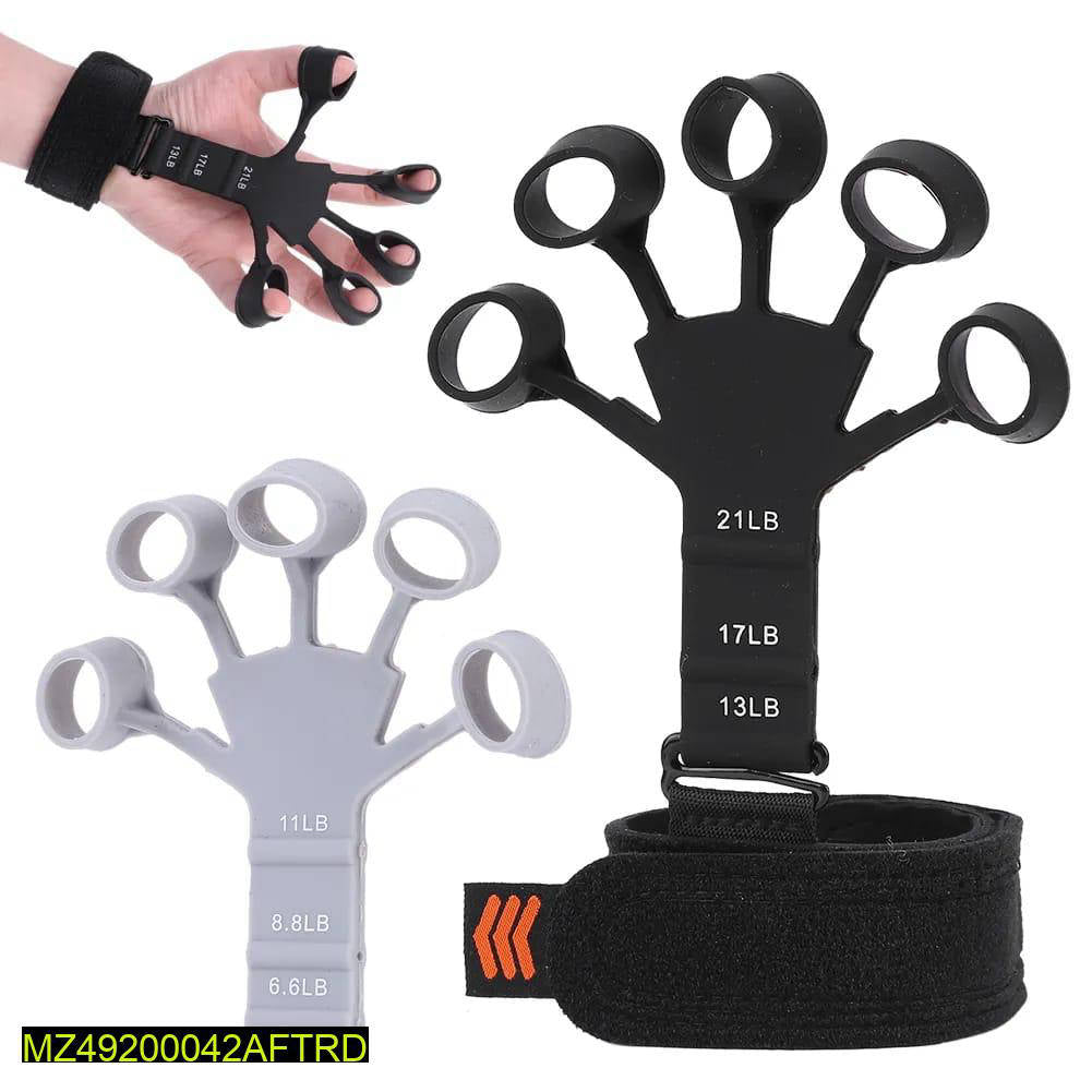 Hand grip strengthener with adjustable resistance levels for finger and hand exercise training