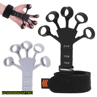 Hand grip strengthener with adjustable resistance levels for finger and hand exercise training