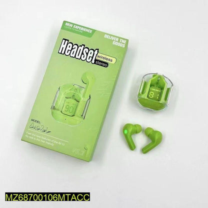 Air 31 Wireless Earbuds - Transparent Green Bluetooth 5.3 Nexus Goods