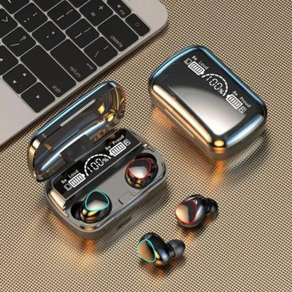 M10 Digital Display Earbuds - Sweat Resistant Black Nexus Goods