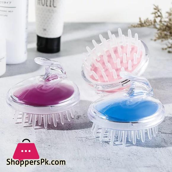 Colorful silicone scalp massagers with soft bristles for gentle hair care routine