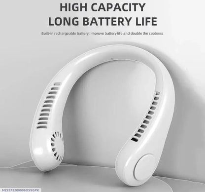 Portable USB Rechargeable Neck Fan