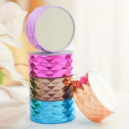 Colorful geometric wireless speakers with diamond-cut design, portable Bluetooth audio for home or travel