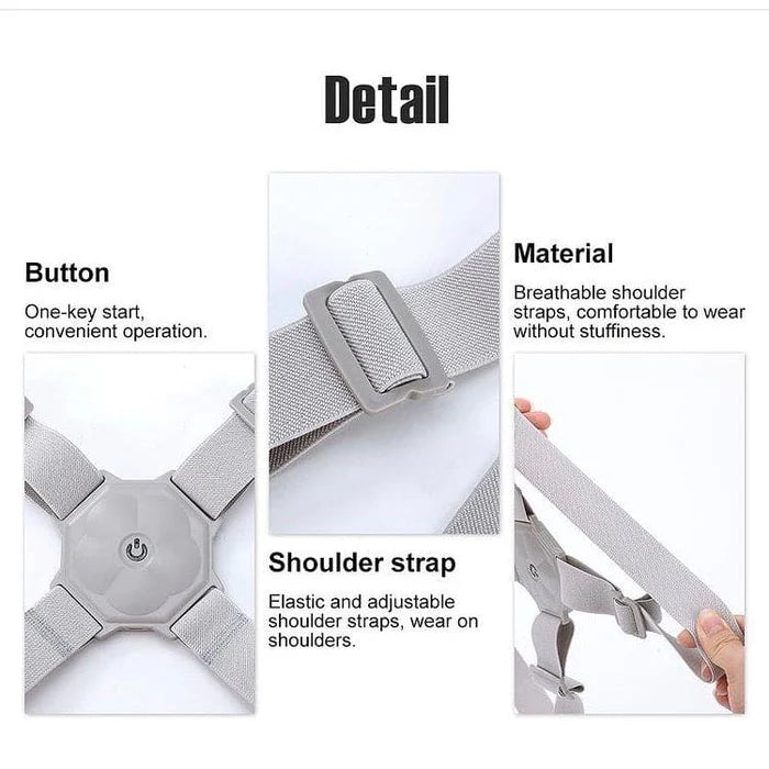 Adjustable shoulder strap with one-key button, breathable elastic material for comfort
